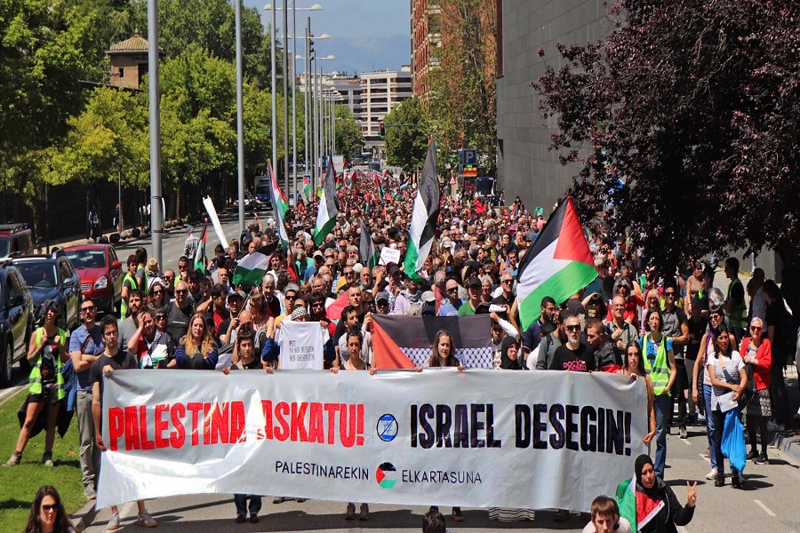 Greba orokorra jada palestinar herriaren aurkako genozidioa gelditzeko! Holokaustoa Washingtonek eta Bruselak babestua dago