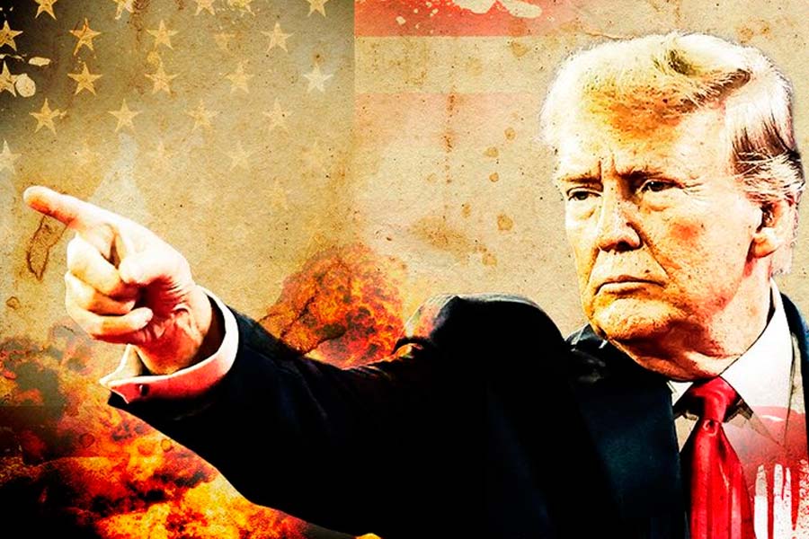 Trumpek Ekialde Ertainari su eman dio Iranen aurkako erasoarekin, eta orain bake ustela nahi du