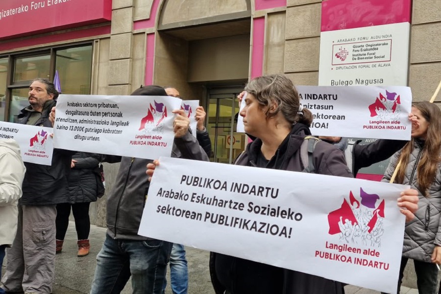 EAJk murrizketak egin ditu Arabako indarkeria matxistaren biktimen arretan