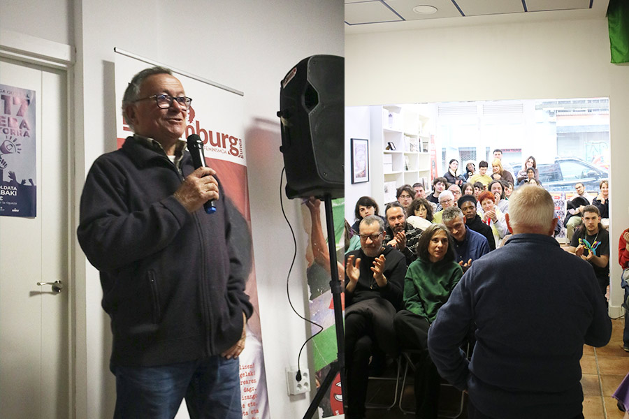 Bilboko Rosa Luxemburg Gunearen inaugurazioa