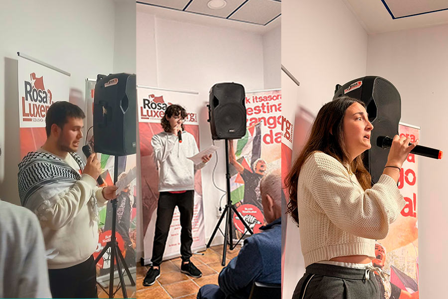 Bilboko Rosa Luxemburg Gunearen inaugurazioa