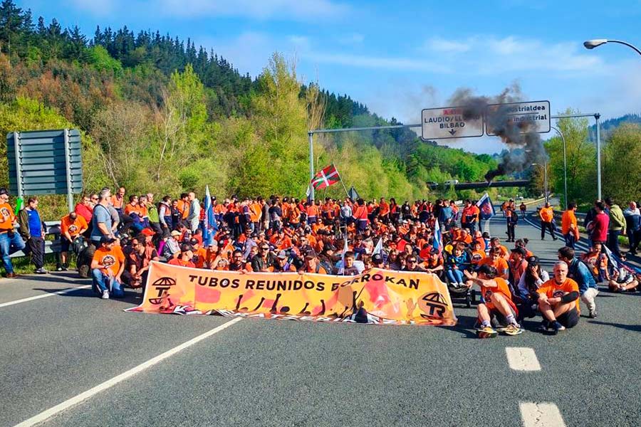 Tubos Reunidoseko langileen mobilizazioa